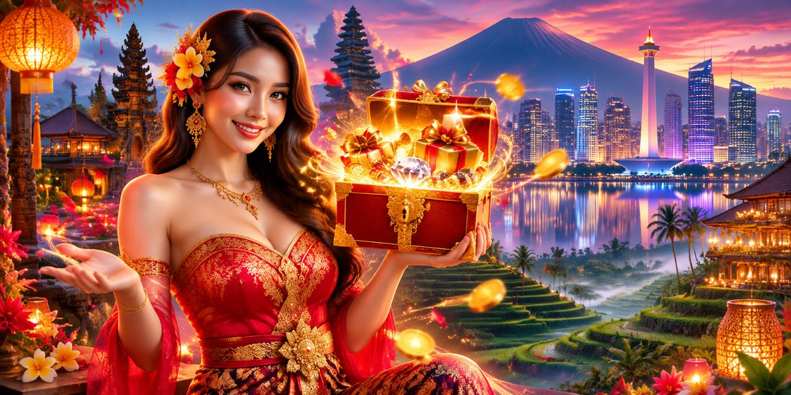 Suasana hiburan casino malam hari di pasar malam yang ramai dan meriah